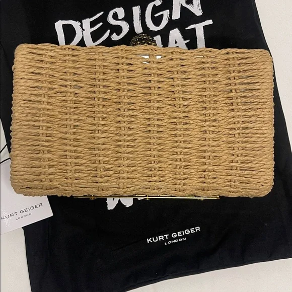 Kurt Geiger Kensington Clutch/Crossbody Woven Bag NWT - Picture 15 of 15